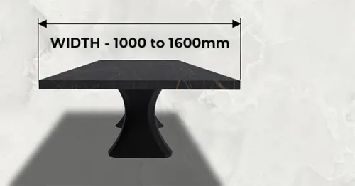 Natural stone width