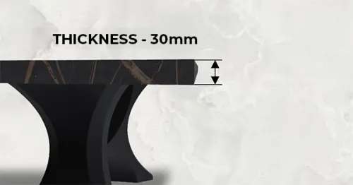 Natural stone thickness
